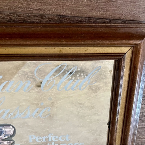 Framed Mirror Canadian Club Classic 12-year -old Canadian Whisky 17/20 Inches - Picture 5 of 11